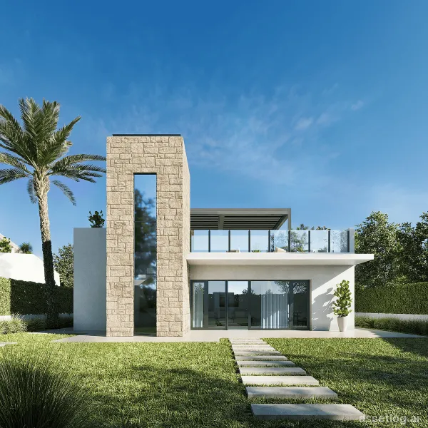 Villa provided with 3 Bedrooms and 3 Bathrooms, private swimming pool and parking space on own plot