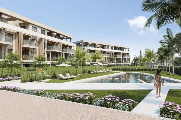 Apartments - solarium provided with 3 Bedrooms and 2 Bathrooms, communal swimming pool and underground parking space …