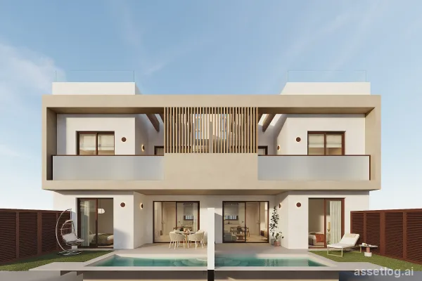 Apartment with garden provided with 2 Bedrooms and 2 Bathrooms, private swimming pool and carport