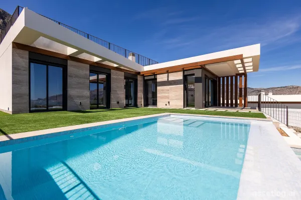 Villa provided with 2 Bedrooms and 2 Bathrooms, optional swimming pool and parking space on own plot