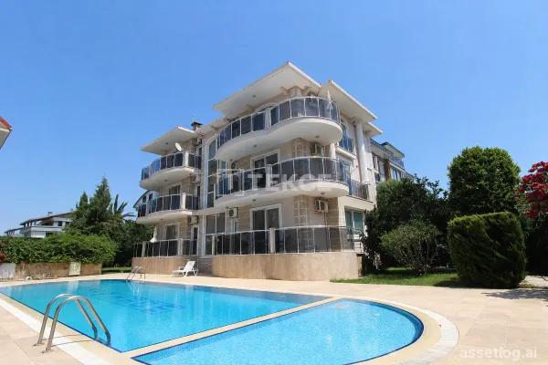 Furnished Apartment with Pool Views in a Complex in Belek