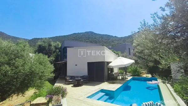 Nature-View Villa with a Pool in a Complex in Kaş Antalya