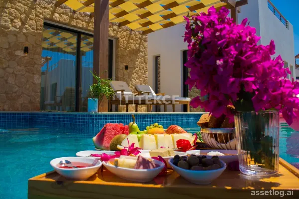 3-Bedroom Flat with a Pool in Mykonos Homes in North Cyprus