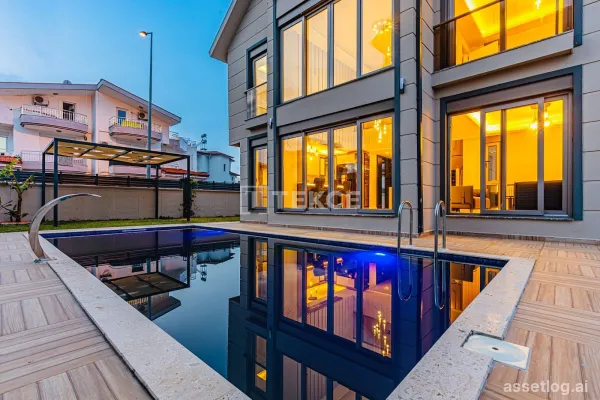 Detached Villa for Sale with Private Pool in Kadriye Antalya