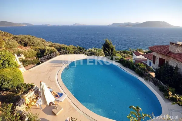 Stone Villa with Stunning Sea Views in Kaş, Antalya