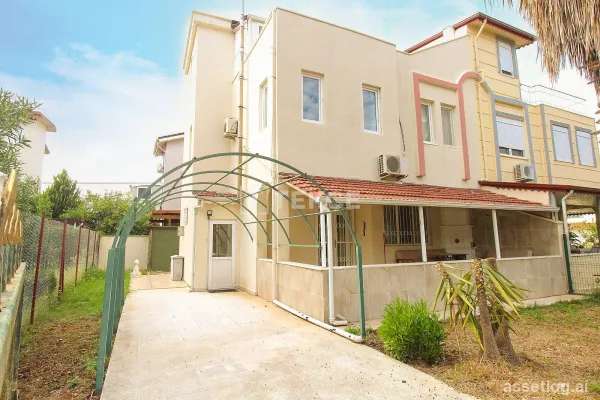 Furnished Semi-Detached Villa with Pool in Kadriye Antalya