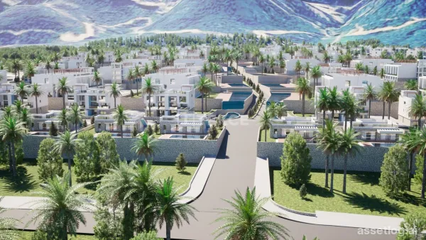 Sea View Bungalows in Developed Complex in North Cyprus Tatlısu