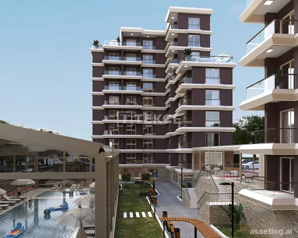 Apartments Near Beach with Extensive Amenities in Mersin Ayaş