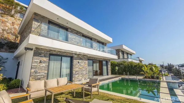 Sea View Flats with Private Swimming Pools and Gardens in Bodrum