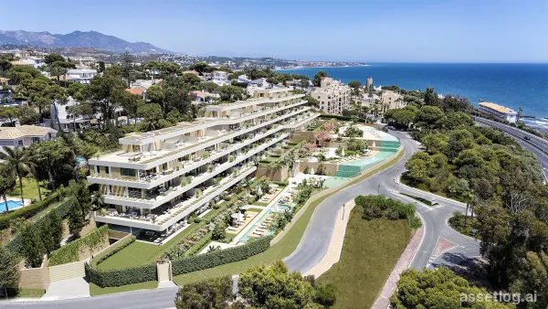 Apartments with Sea Views and Indoor Pool Near Beach in Mijas