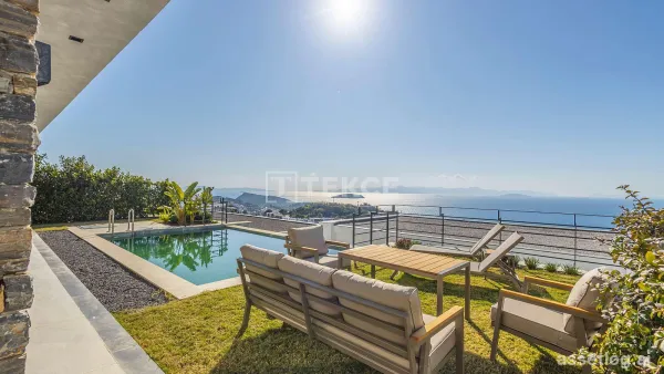 Sea View Homes with Swimming Pool and Garden in Bodrum Turkey