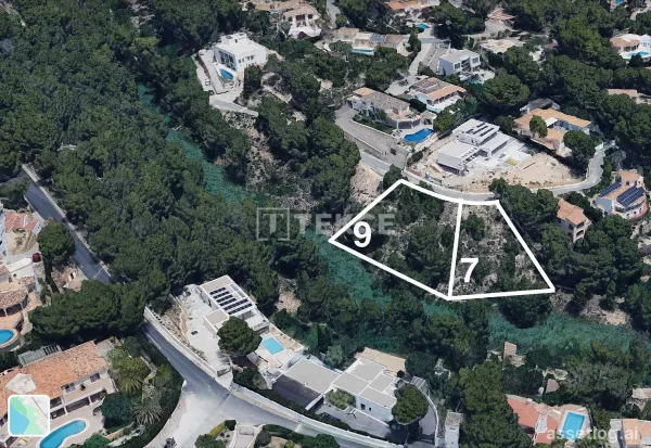 Stavební pozemky v Alteae, Alicante s výhledem na moře