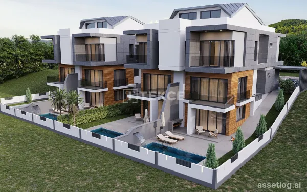 5-Bedroom Villas with Private Pools for Sale in Antalya Kemerağzı