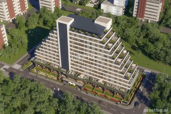 Apartments with Terraces in a Secure Complex in İstanbul Kağıthane