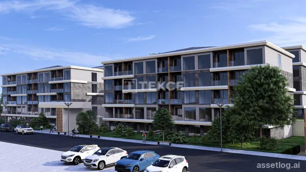 Flats with Views in Complex Near Industrial Zone and Mall in Yalova