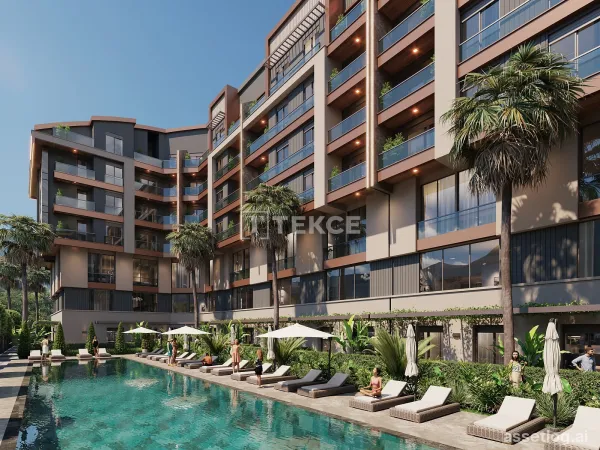 Apartments for Sale in Antalya Konyaaltı with Pool and Parking