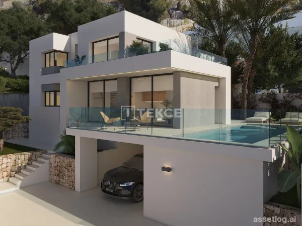 Moderní vila s výhledem na moře v Cumbre del Sol Alicante