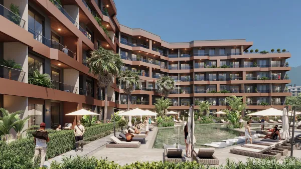 Apartments in Gated Community with Pool in Altıntaş, Antalya