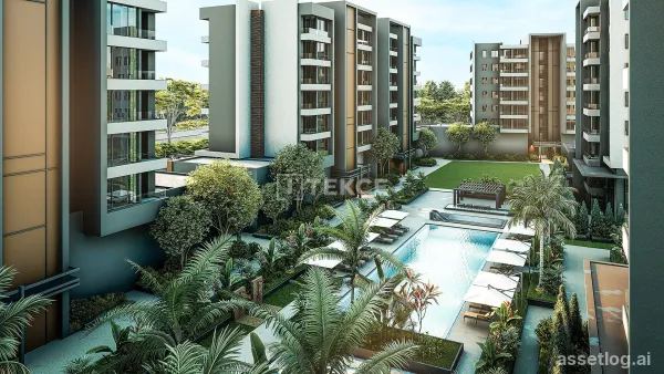 1 and 2-Bedroom Apartments for Sale in Complex in Kepez Antalya