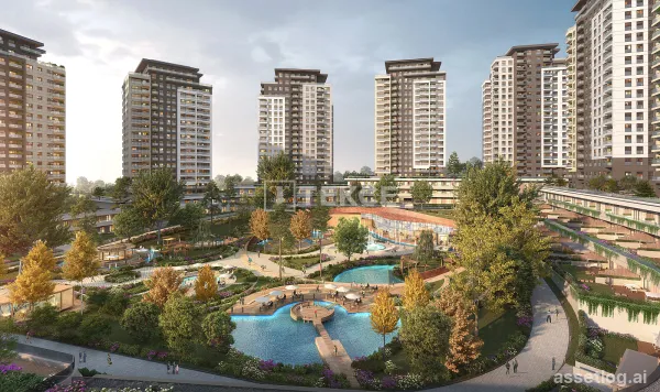 Apartments in a Complex with Pool and Parking in Bağcılar İstanbul