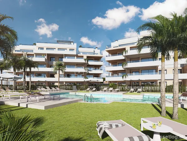 Apartments with Spacious Terraces and Pools in Santa Rosalía