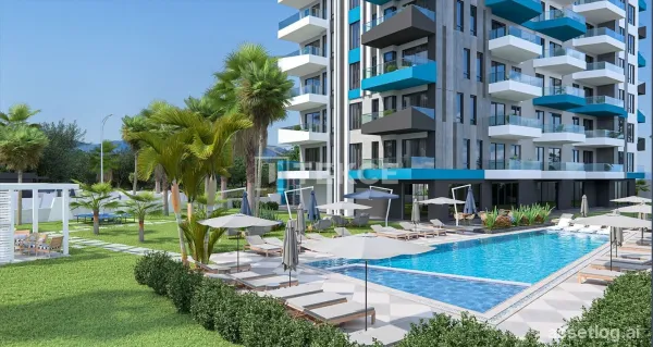 City-View Flats in a Two Block Complex in Alanya, Turkey