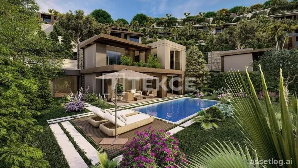 Villas with Pools in a Complex with Beach Access in Bodrum
