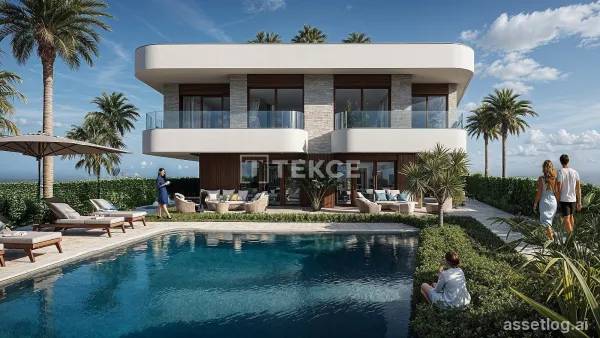Flats in a Complex with Pool Near Amenities in Güzelbahçe İzmir