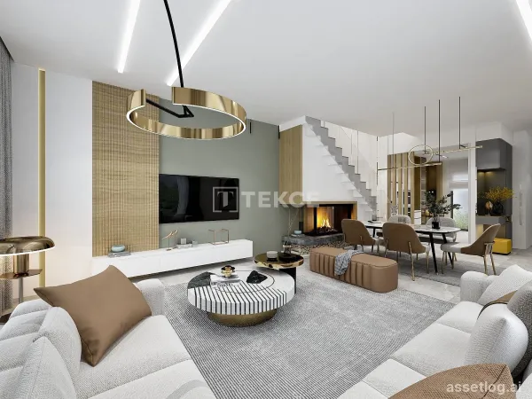 Semi-Detached Villas with Pool in Garden in İzmir Urla