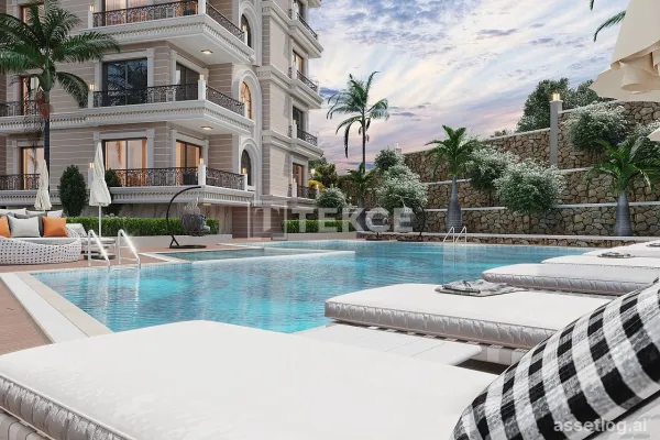 Apartments Near the Sea in a Complex with Pool in Tosmur Alanya