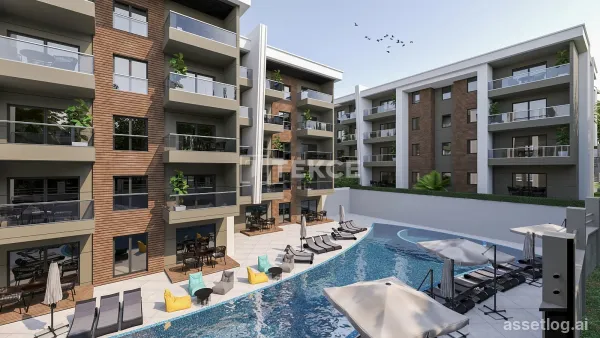 Low-Rise Apartments in a Gated Complex in Kuşadası