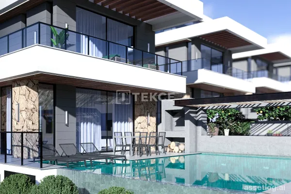 Detached Villas with Garden and Pool in Çatalköy, Girne