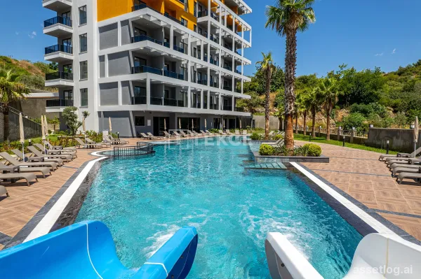Apartments with Sea Views in a Complex in Alanya Tosmur
