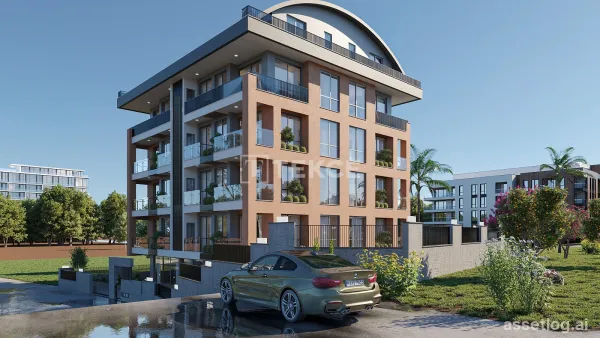 City View Real Estate in a Single-Block Complex in Alanya Bektaş