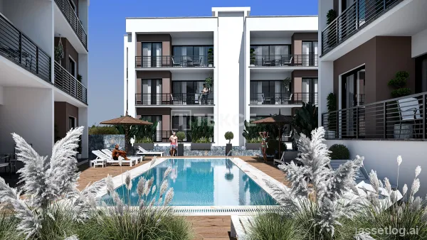 2-Bedroom Apartments for Sale in a Complex with a Pool in Girne