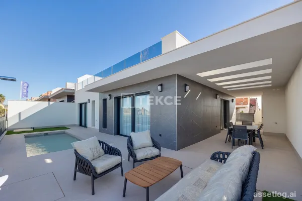 Elegantní jednopodlažní vily s úchvatným výhledem v Torrevieje