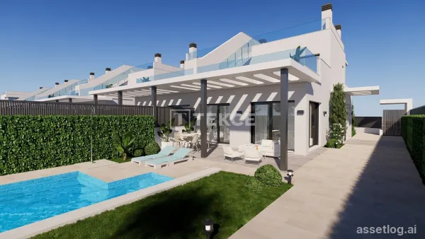 Frontline Beach Villas with Stunning Sea Views in Los Alcazares