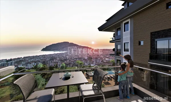 Apartments with Panoramic Sea View in Alanya Cikcilli