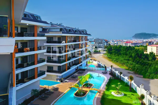 Stylish Apartments in a Complex with Rich Amenities in Alanya Oba