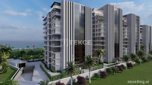 Seafront Apartments in a Complex in North Cyprus Gaziveren