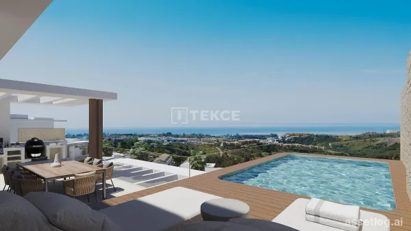 Apartments with Open Sea Views in a Prime Area in Estepona