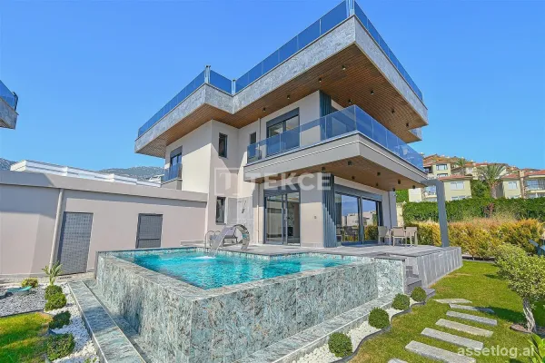 Seaview Villa with Private Pool in Kargıcak