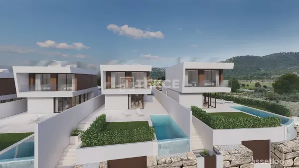 Samostatné vily blízko golfového hřiště ve Finestrat Alicante