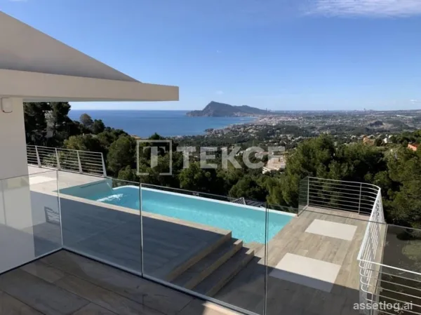 Vila s výhledem na moře v Alteě Alicante Costa Blanca