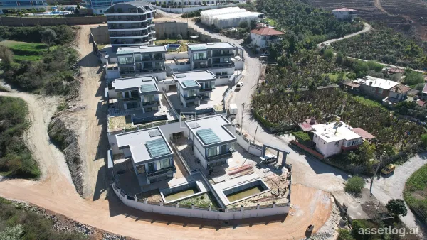 Castle and Sea View Villas in Alanya Kargıcak