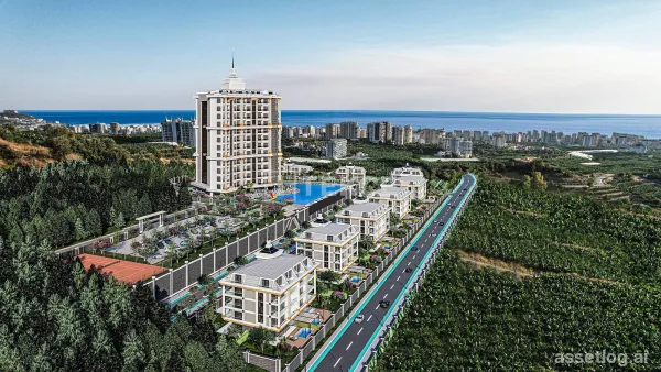 Sea View Flats within Nature in Alanya Mahmutlar