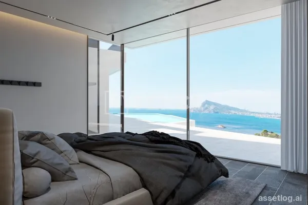 Vila s panoramatickým výhledem na moře v Alteě, Alicante