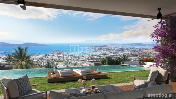 Castle View and Private Pool Detached Villas in Bodrum