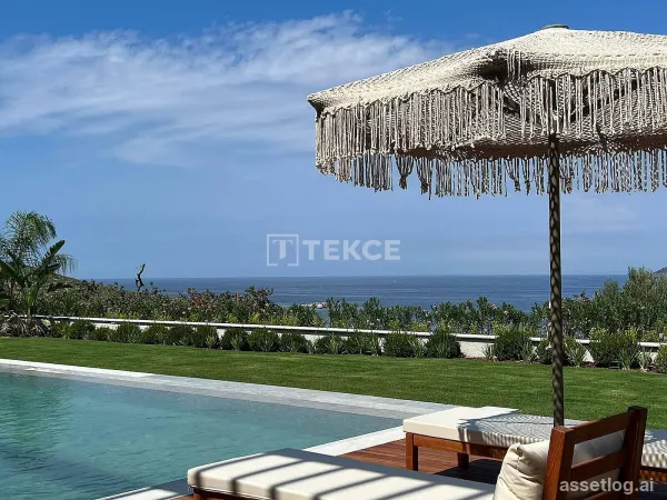Villas in Project with Private Beach and Pier in Bodrum