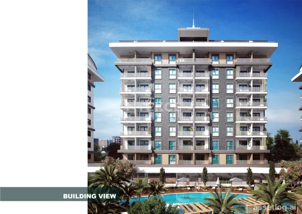 Sea and Pool View Stylish Flats in Alanya Payallar